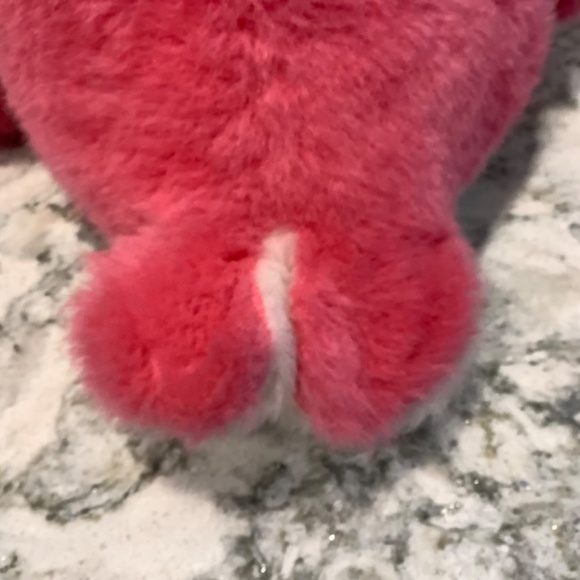 Vintage Sanrio 9” tall Pink Plush Stuffed Seal Sealion w/ mini sailor hat - Picture 11 of 11